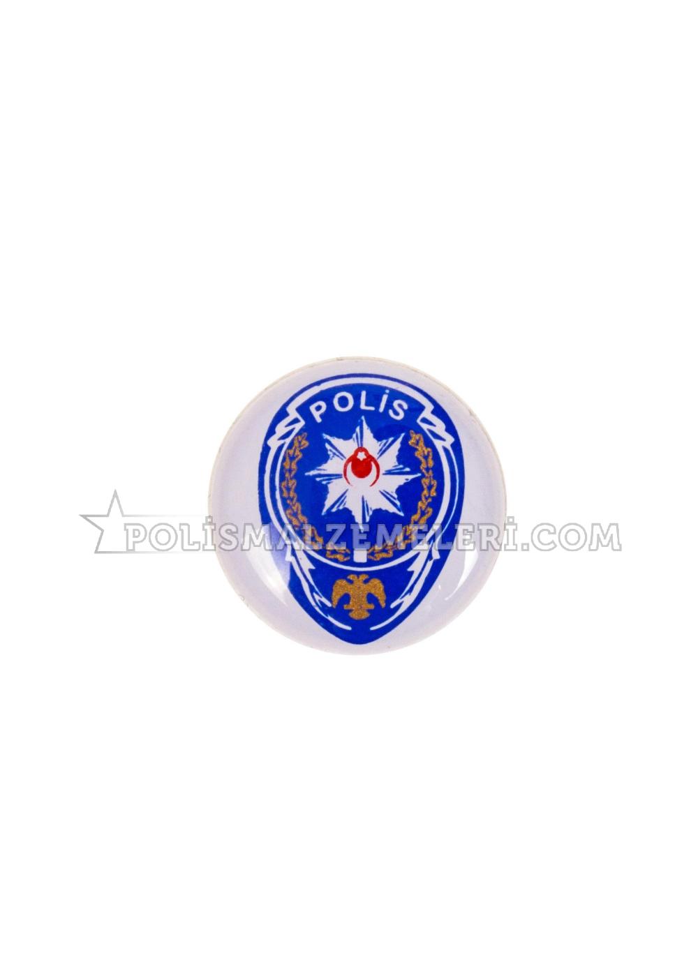Polis Logo Sticker Yapıştırma - Mavi Sticker | Polismalzemeleri | 1667