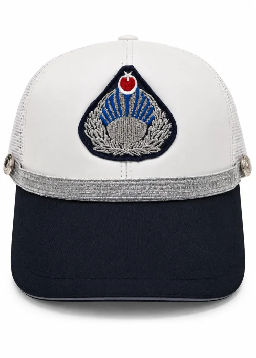 Beyaz Zabıta Trafik Memur Kepi | Polis Malzemeleri | 5722